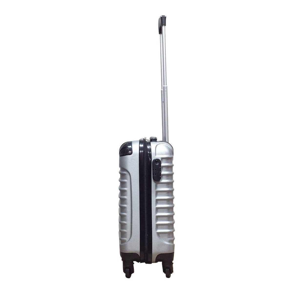 Ensemble de valises de voyage 2 pièces à coque rigide, argent