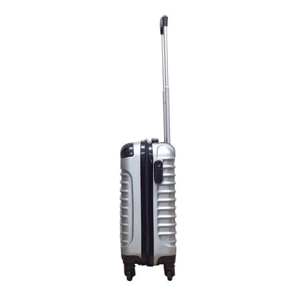 Ensemble de valises de voyage 2 pièces à coque rigide, argent