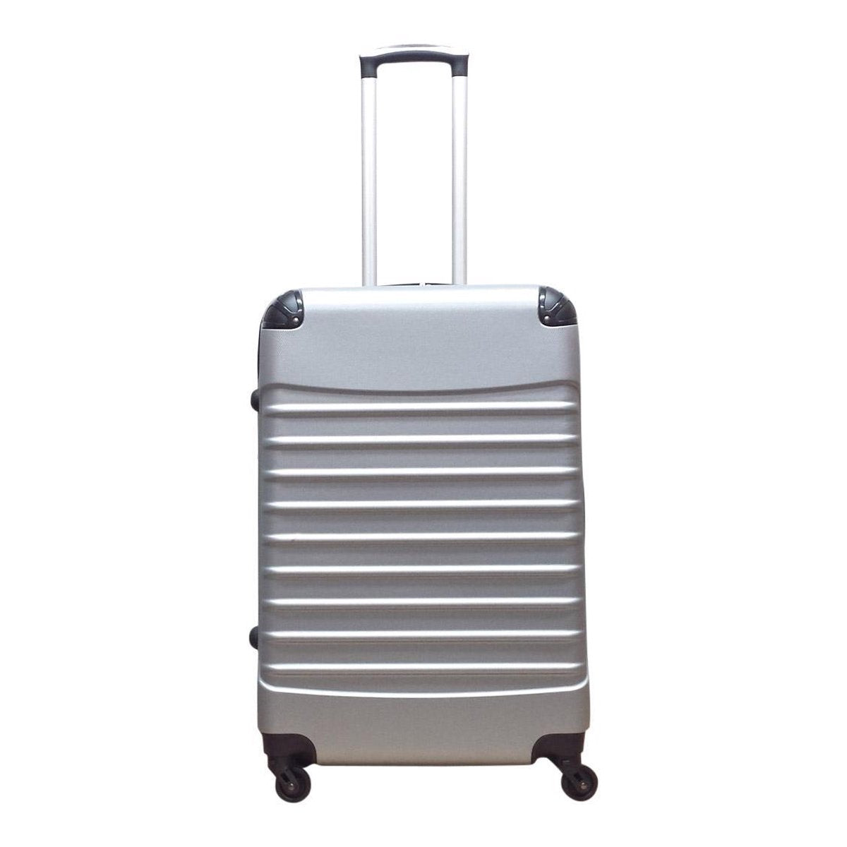 Ensemble de valises de voyage 2 pièces à coque rigide, argent