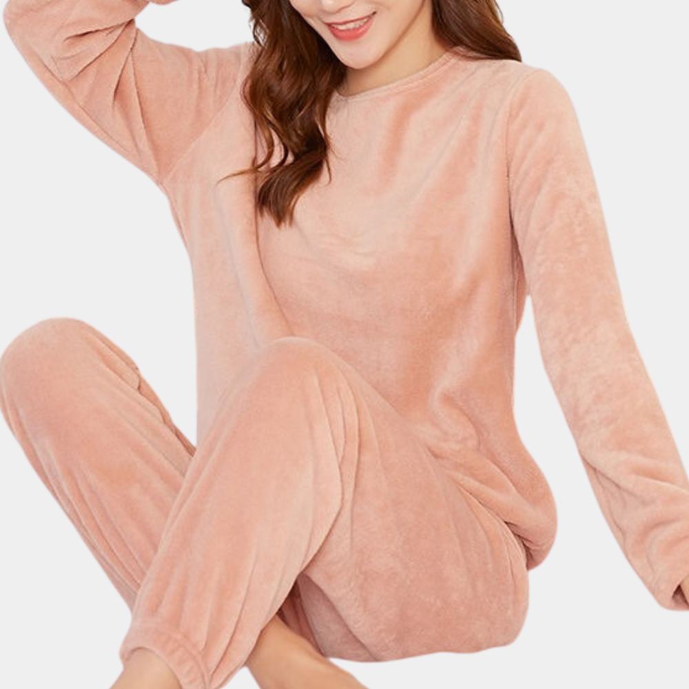 Ensemble deux pièces à manches longues pour femme