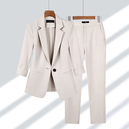 Ensemble deux pièces blazer et pantalon pour femme