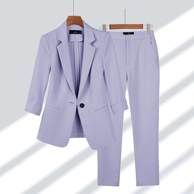 Ensemble deux pièces blazer et pantalon pour femme