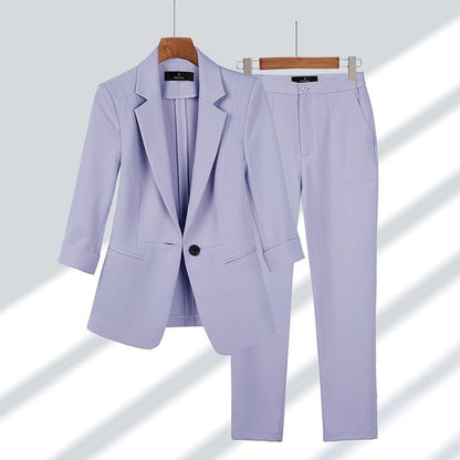 Ensemble deux pièces blazer et pantalon pour femme
