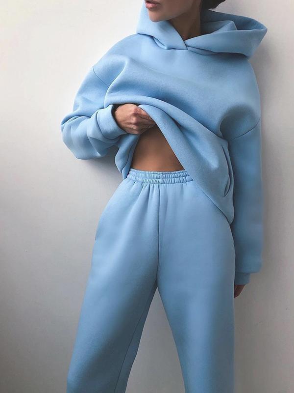 Ensemble femme sweat à capuche et pantalon de jogging - oversize