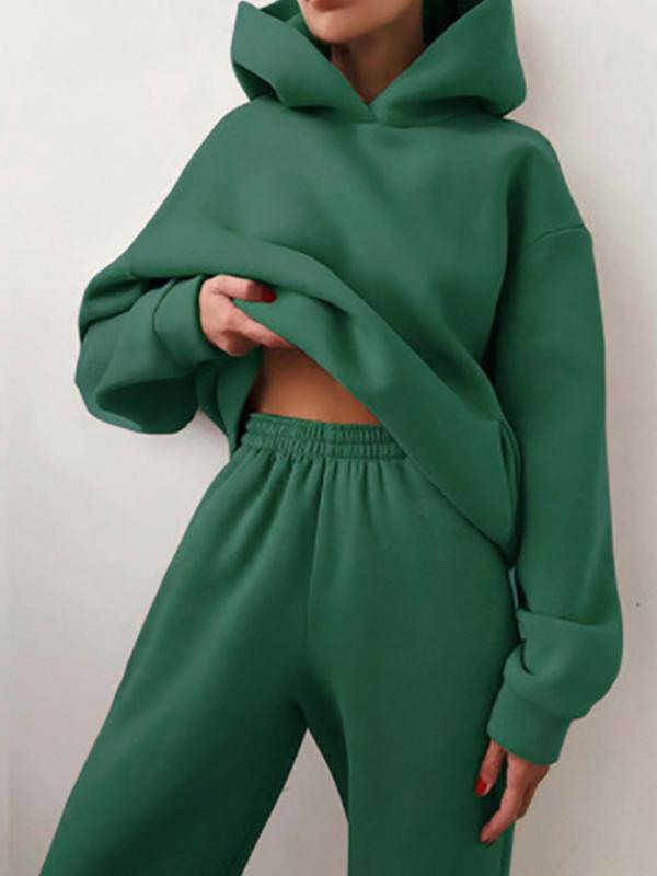 Ensemble femme sweat à capuche et pantalon de jogging - oversize