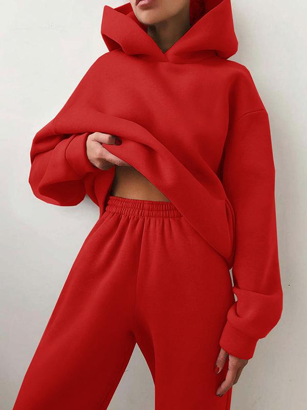 Ensemble femme sweat à capuche et pantalon de jogging - oversize