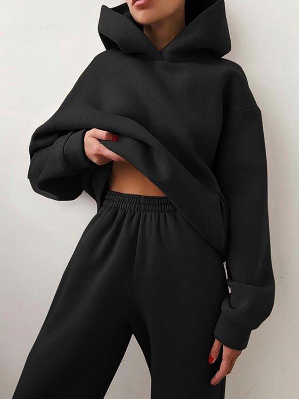 Ensemble femme sweat à capuche et pantalon de jogging - oversize