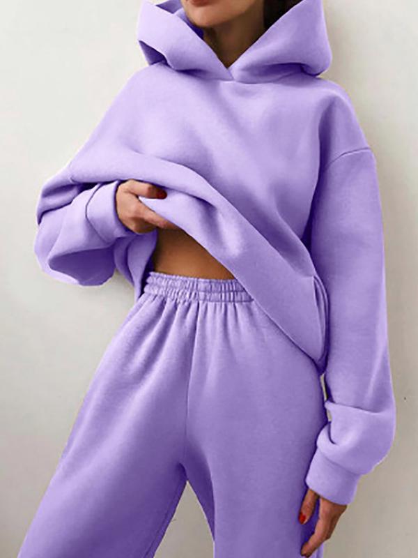 Ensemble femme sweat à capuche et pantalon de jogging - oversize