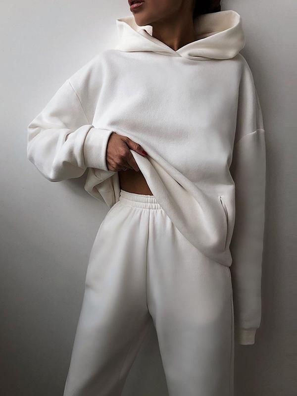 Ensemble femme sweat à capuche et pantalon de jogging - oversize