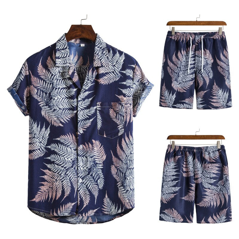 Ensemble hawaïen pour homme pour l’été