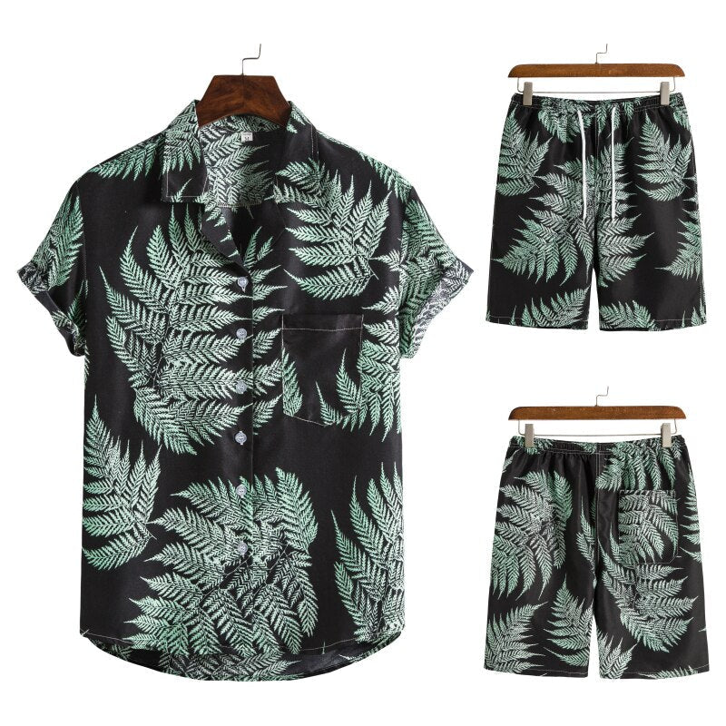 Ensemble hawaïen pour homme pour l’été