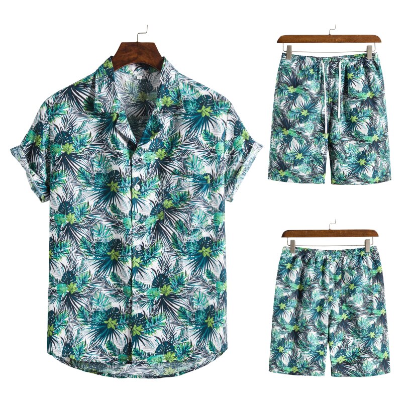 Ensemble hawaïen pour homme pour l’été