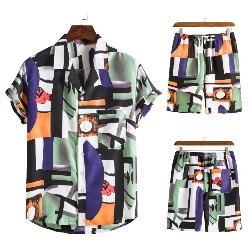Ensemble hawaïen pour homme pour l’été