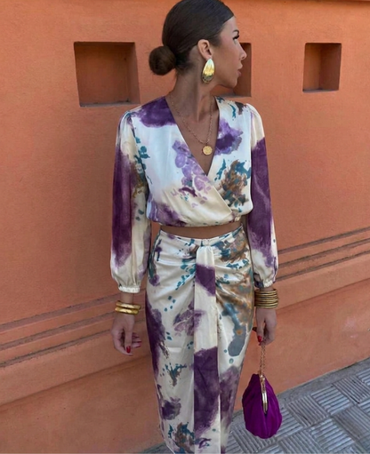 Ensemble jupe et blouse d’été élégant