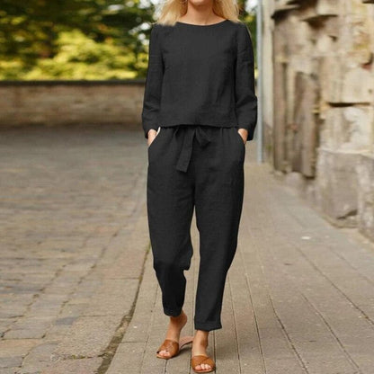 Ensemble pantalon à coupe décontractée pour femme
