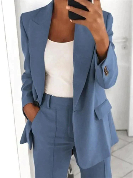 Ensemble tailleur coupe décontractée pour femme