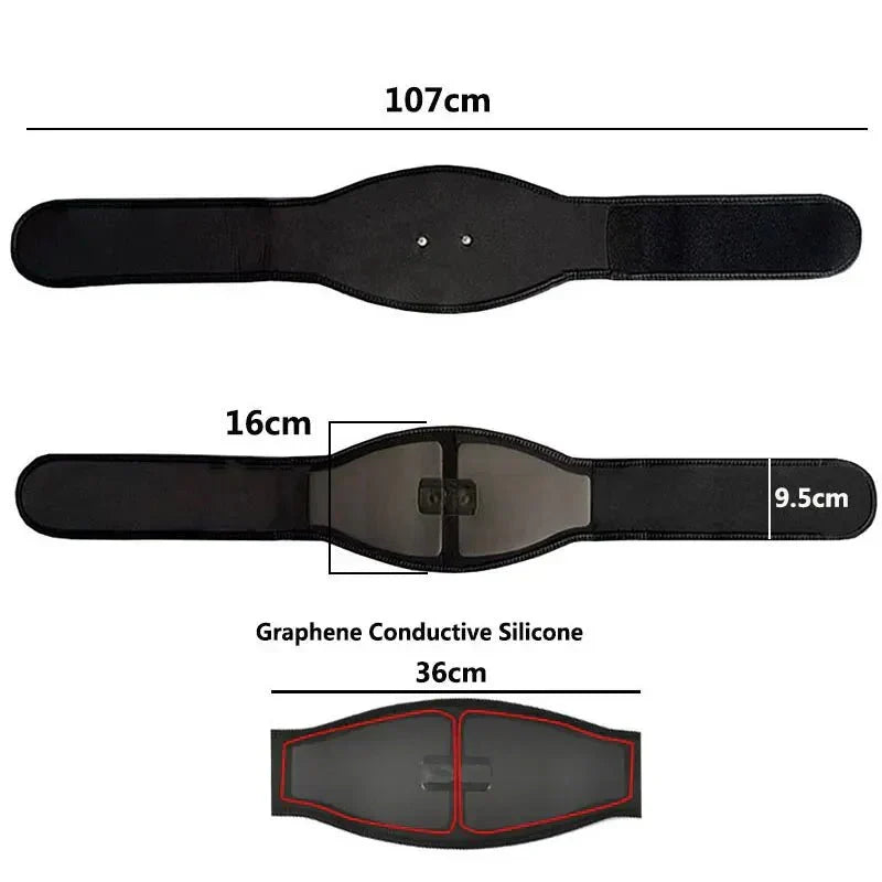 Entraîneur abdominal EMS – stimulateur musculaire abdominal à 19 niveaux pour le renforcement du tronc