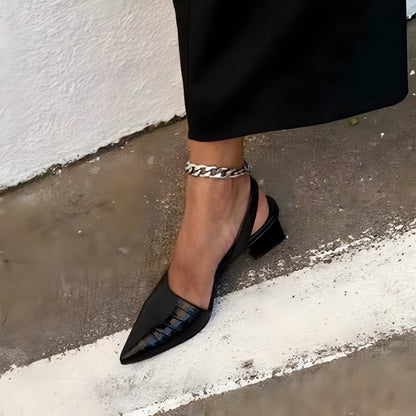 Escarpins orthopédiques à bride arrière pour femme