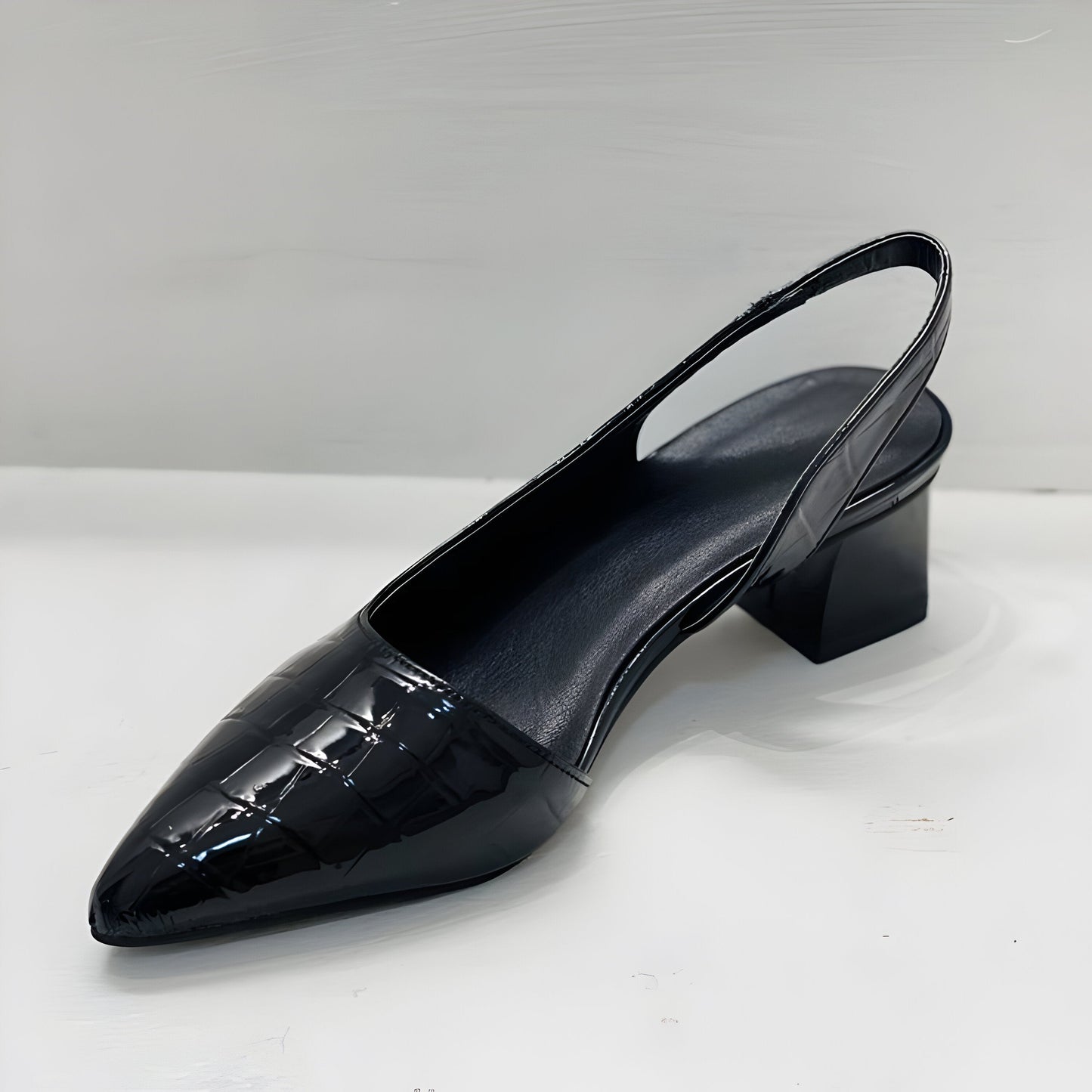 Escarpins orthopédiques à bride arrière pour femme