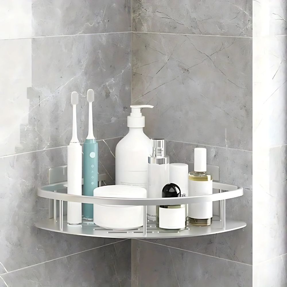 Étagère d’angle de douche à fixation adhésive