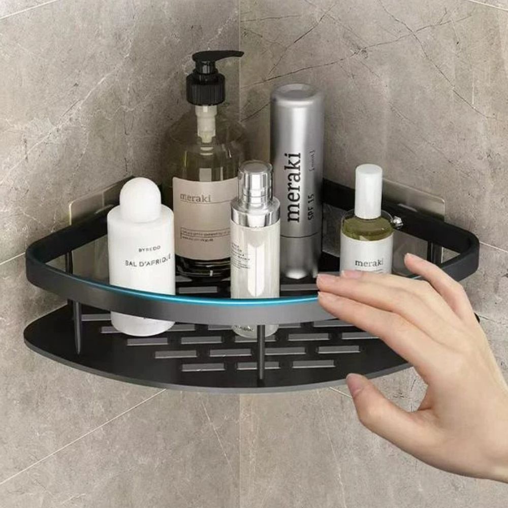 Étagère d’angle de douche à fixation adhésive