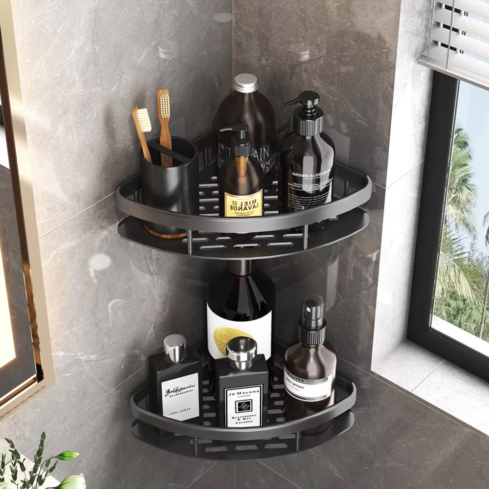 Étagère d’angle de douche à fixation adhésive