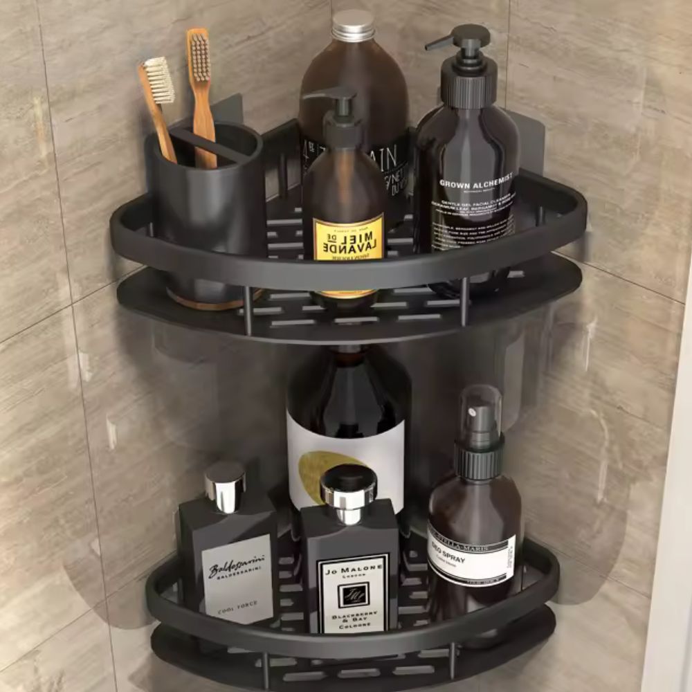 Étagère d’angle de douche à fixation adhésive