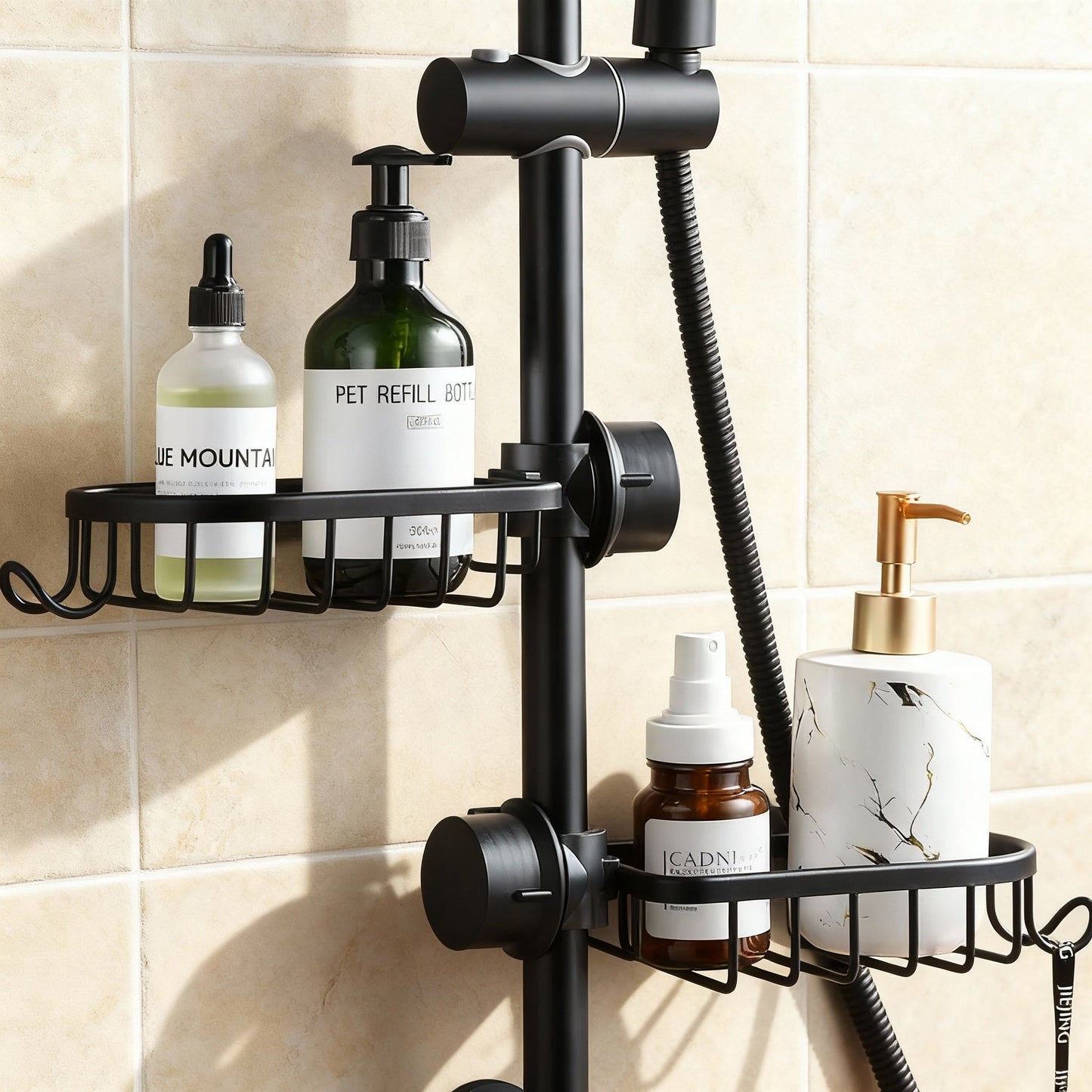 Étagère de douche – antirouille, gain de place et facile à installer
