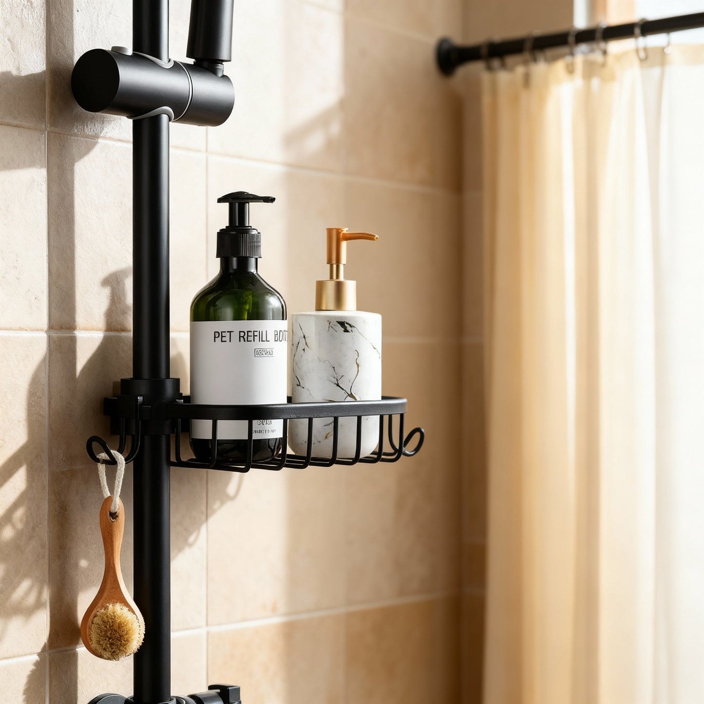 Étagère de douche – antirouille, gain de place et facile à installer