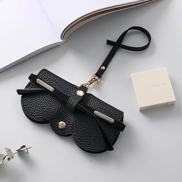 Étui à lunettes de soleil ShadeShield en cuir souple