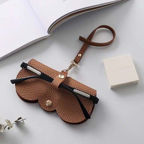 Étui à lunettes de soleil ShadeShield en cuir souple