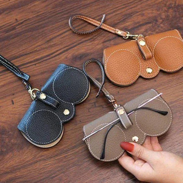Étui à lunettes de soleil ShadeShield en cuir souple