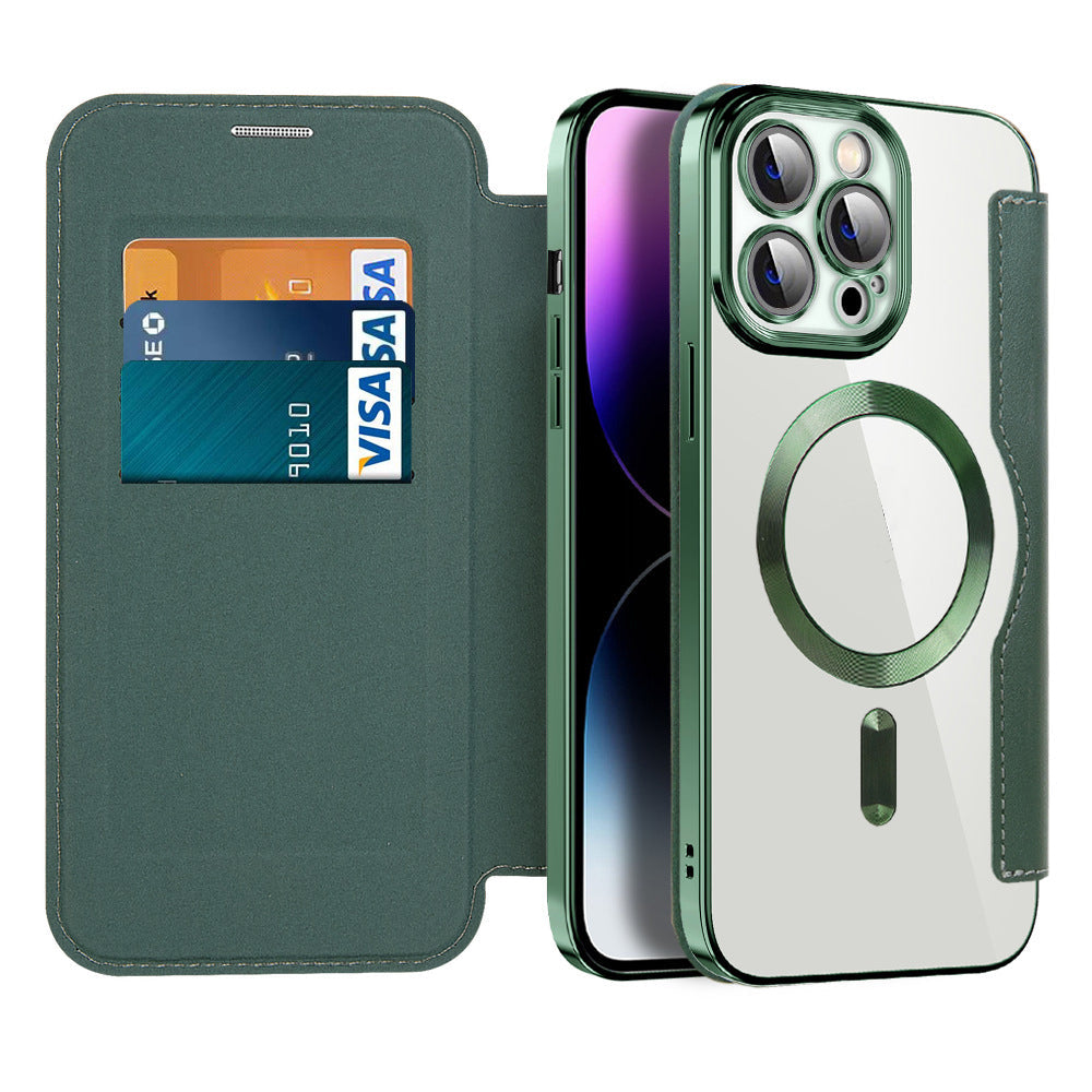 Étui à rabat avec fonction magnétique pour téléphone