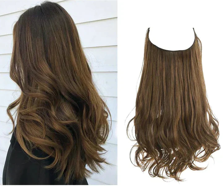 Extensions de cheveux naturels, qualité Remy, volume et longueur sans démarcation
