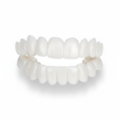 Facettes dentaires | couvre-dents esthétiques personnalisables | résine spéciale de qualité médicale | correction instantanée du sourire | pour la mâchoire supérieure et la mâchoire inférieure