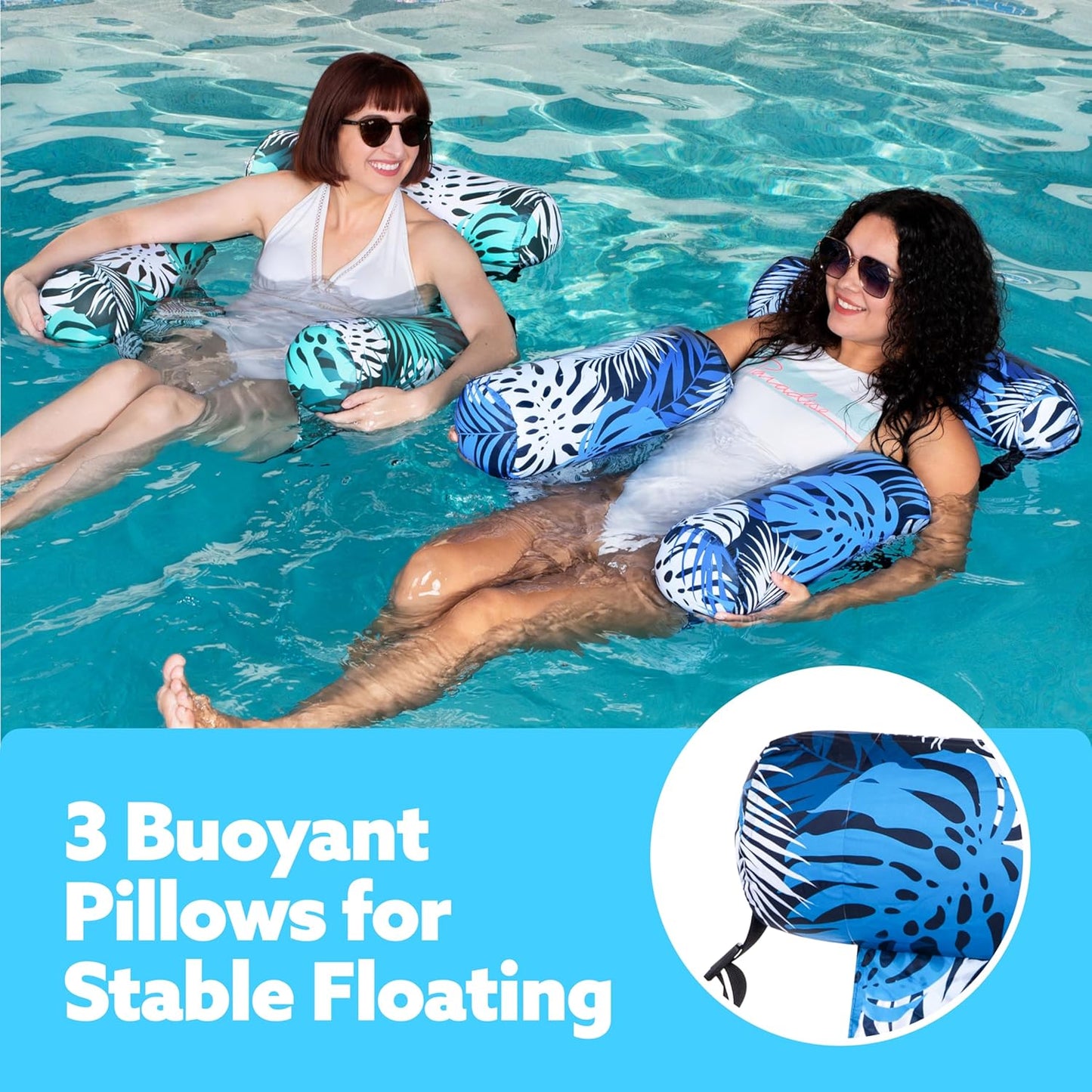 Fauteuils flottants gonflables pour piscine