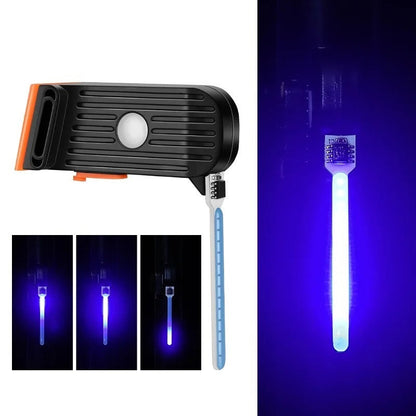 Feu arrière de vélo rechargeable en forme de tube