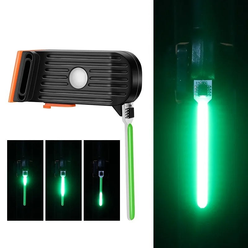 Feu arrière de vélo rechargeable en forme de tube