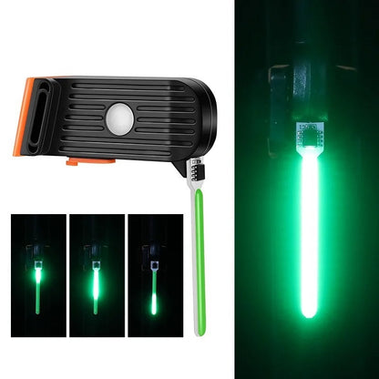 Feu arrière de vélo rechargeable en forme de tube