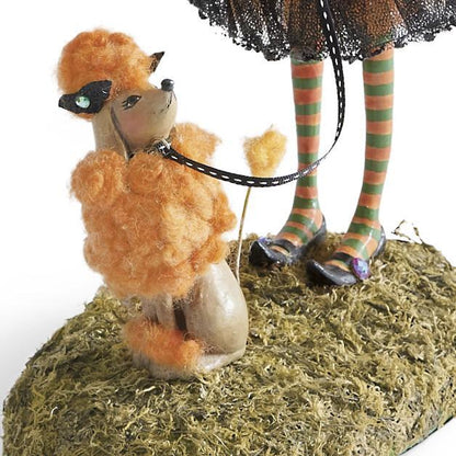 Figurine d’Halloween, décoration de sorcière faite main, résine