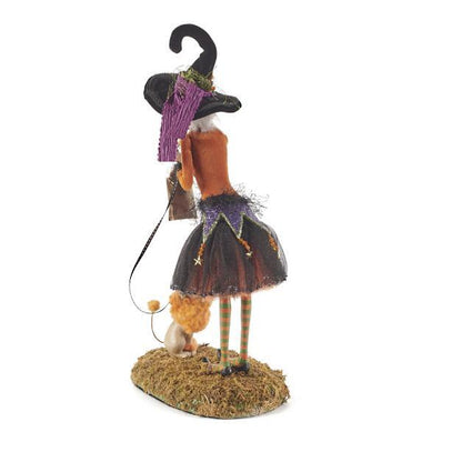 Figurine d’Halloween, décoration de sorcière faite main, résine