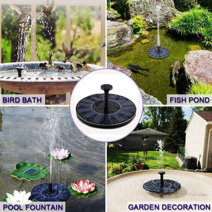 Fontaine solaire pour piscine, étang et décoration de jardin