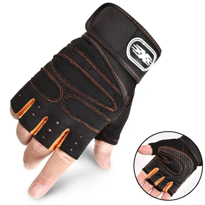 Gants antidérapants avec maintien du poignet pour l’entraînement et le cyclisme