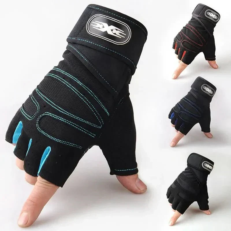 Gants antidérapants avec maintien du poignet pour l’entraînement et le cyclisme