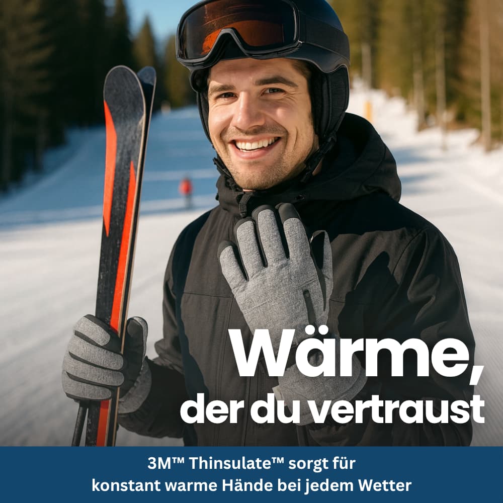 Gants d’hiver chauds et imperméables pour l’extérieur