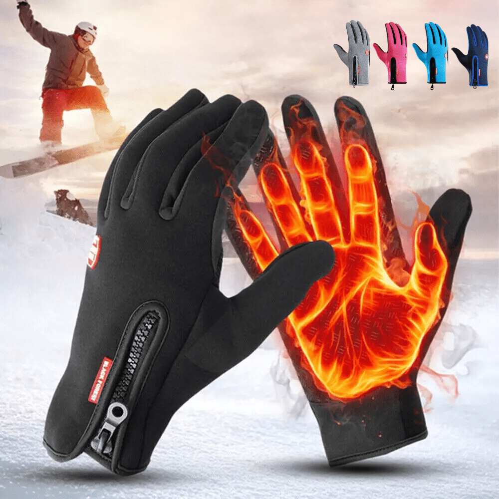 Gants d'hiver chauffants tactiles pour le vélo et le ski