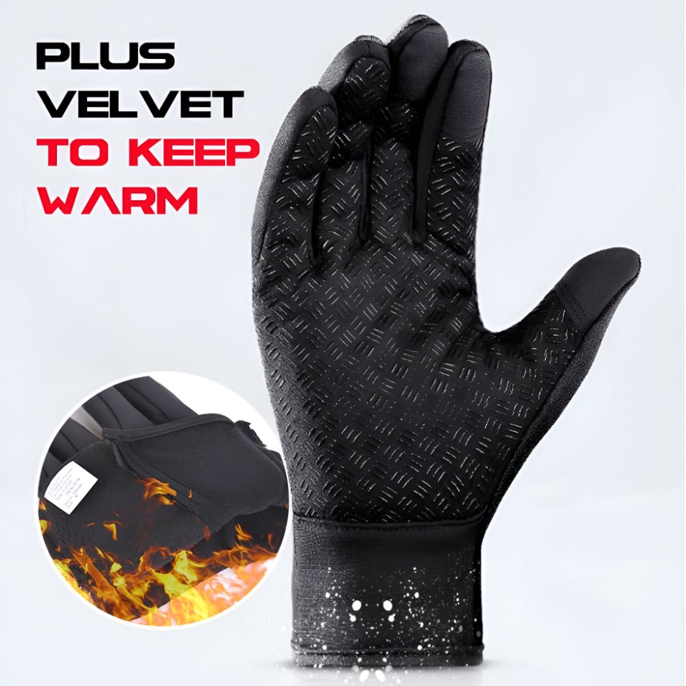 Gants d'hiver chauffants tactiles pour le vélo et le ski