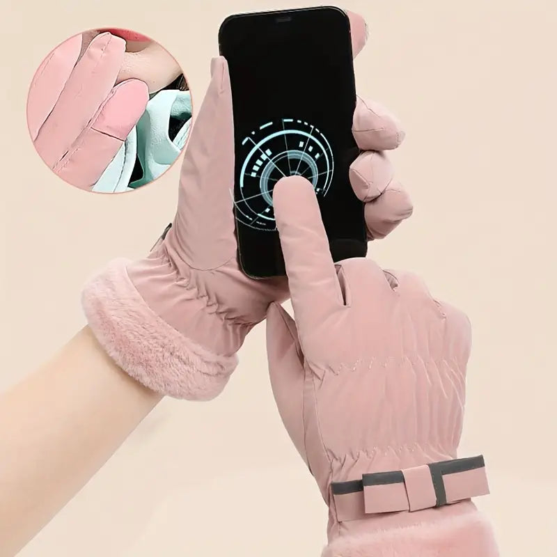 Gants d’hiver pour hommes et femmes - compatibles avec les écrans tactiles