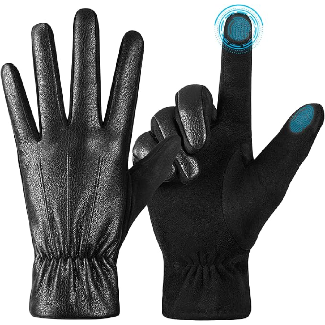 Gants d’hiver tactiles en daim