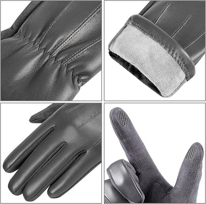 Gants d’hiver tactiles en daim